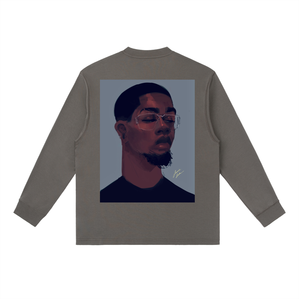 About Him Essential Crewneck Long-Sleeve T-Shirt