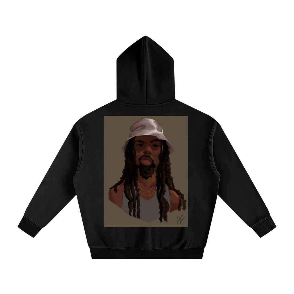 HUH? Oversize Fleeced Hoodie