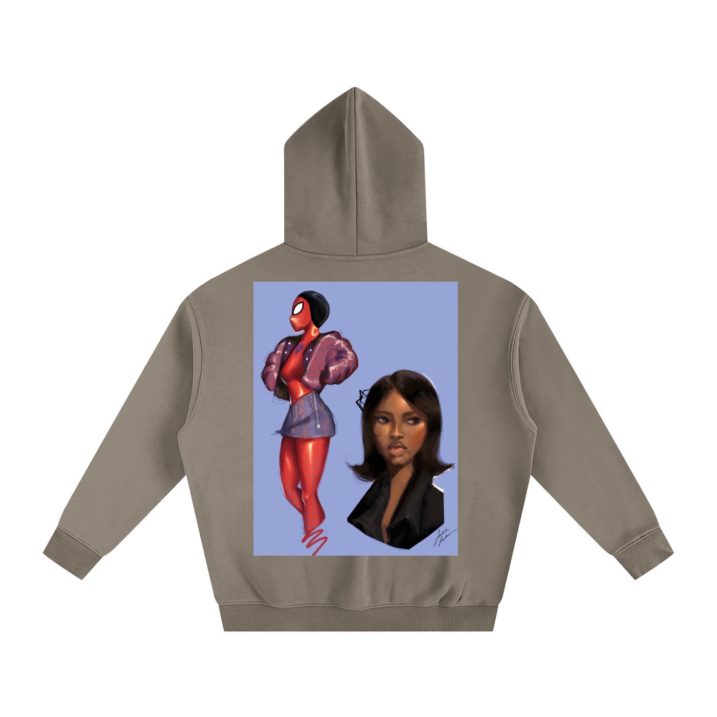 Paige Parker Oversize Fleeced Hoodie