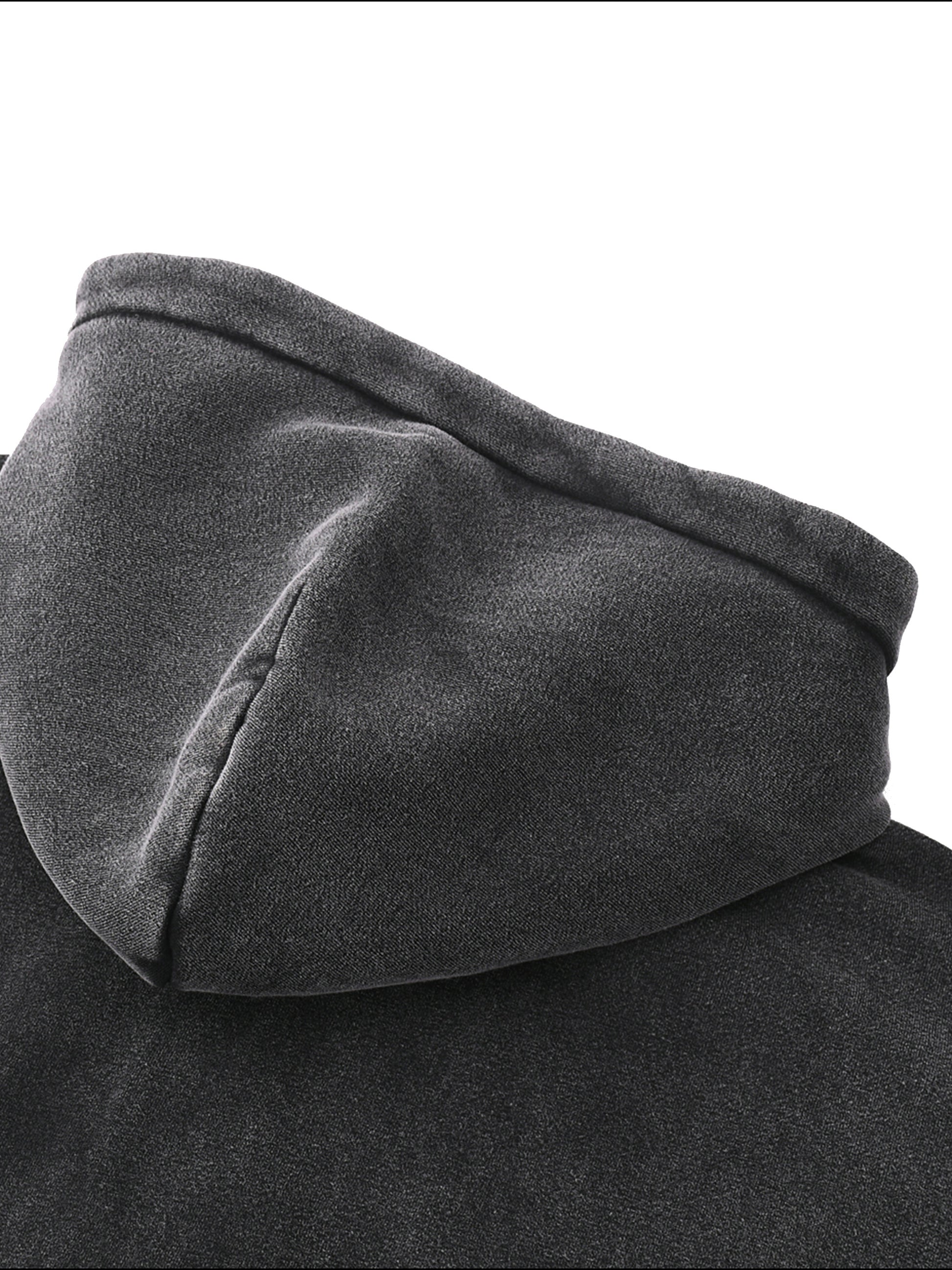 Wings Above Zip-Through Boxy Fleece Hoodie