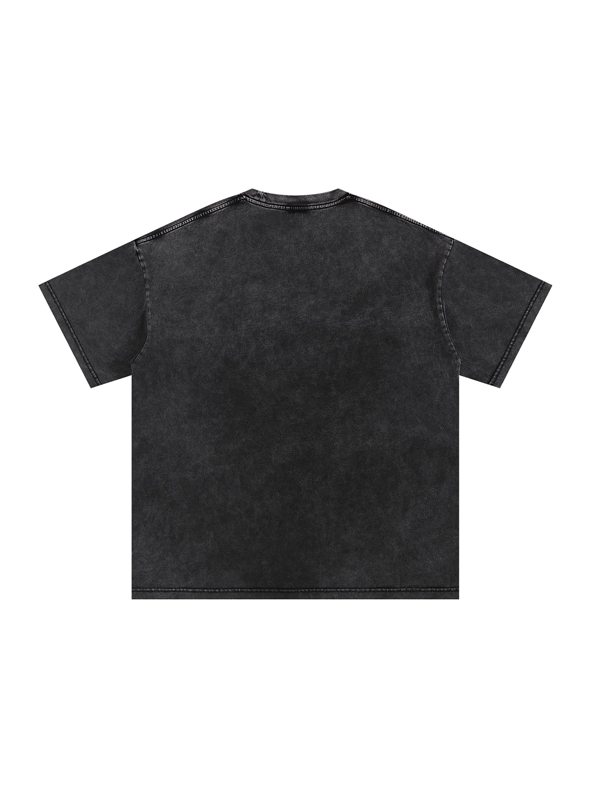 In Another Universe Snow Washed Oversized Cotton T-Shirt
