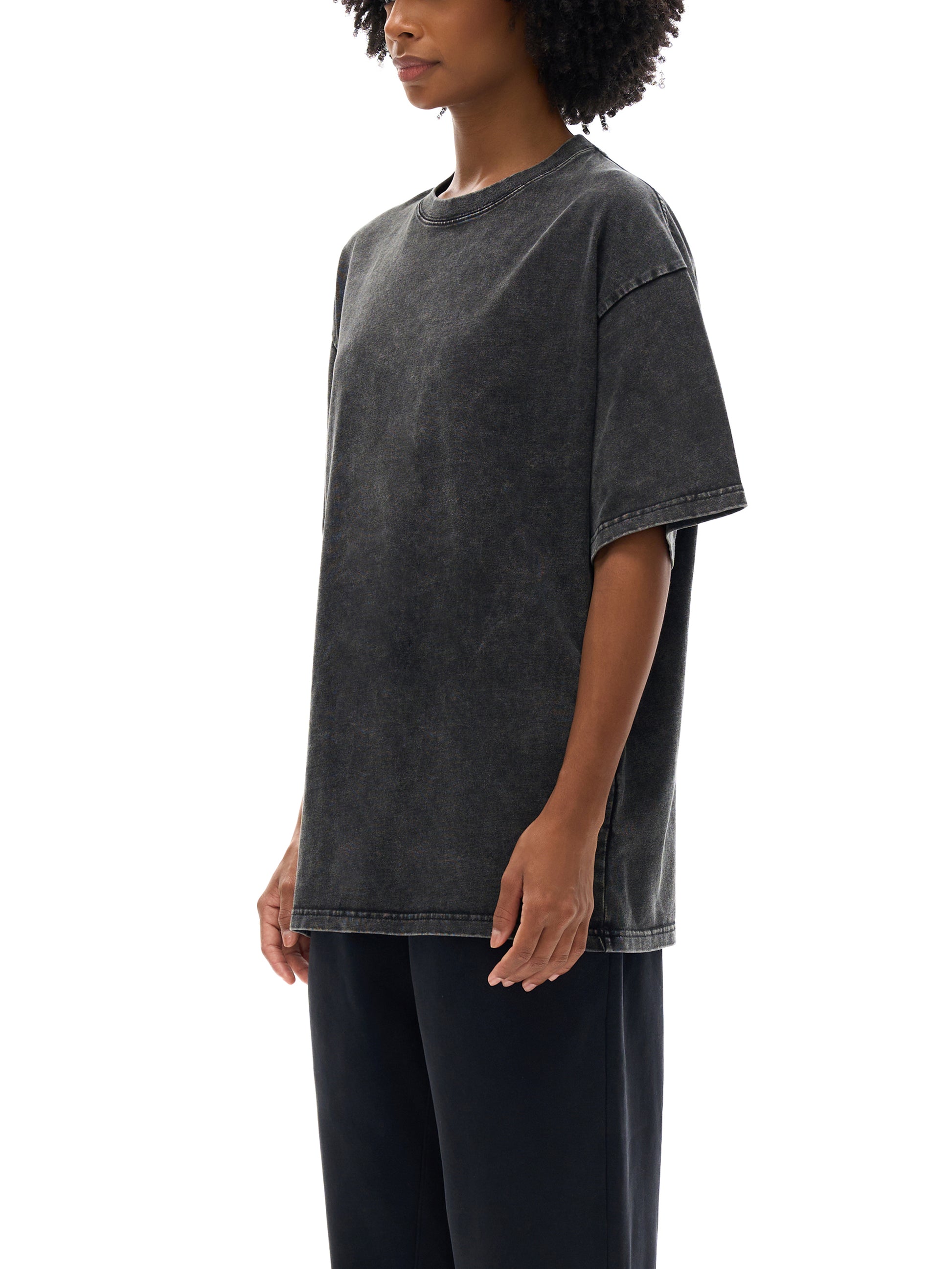 To Be Honest Snow Washed Oversized Cotton T-Shirt
