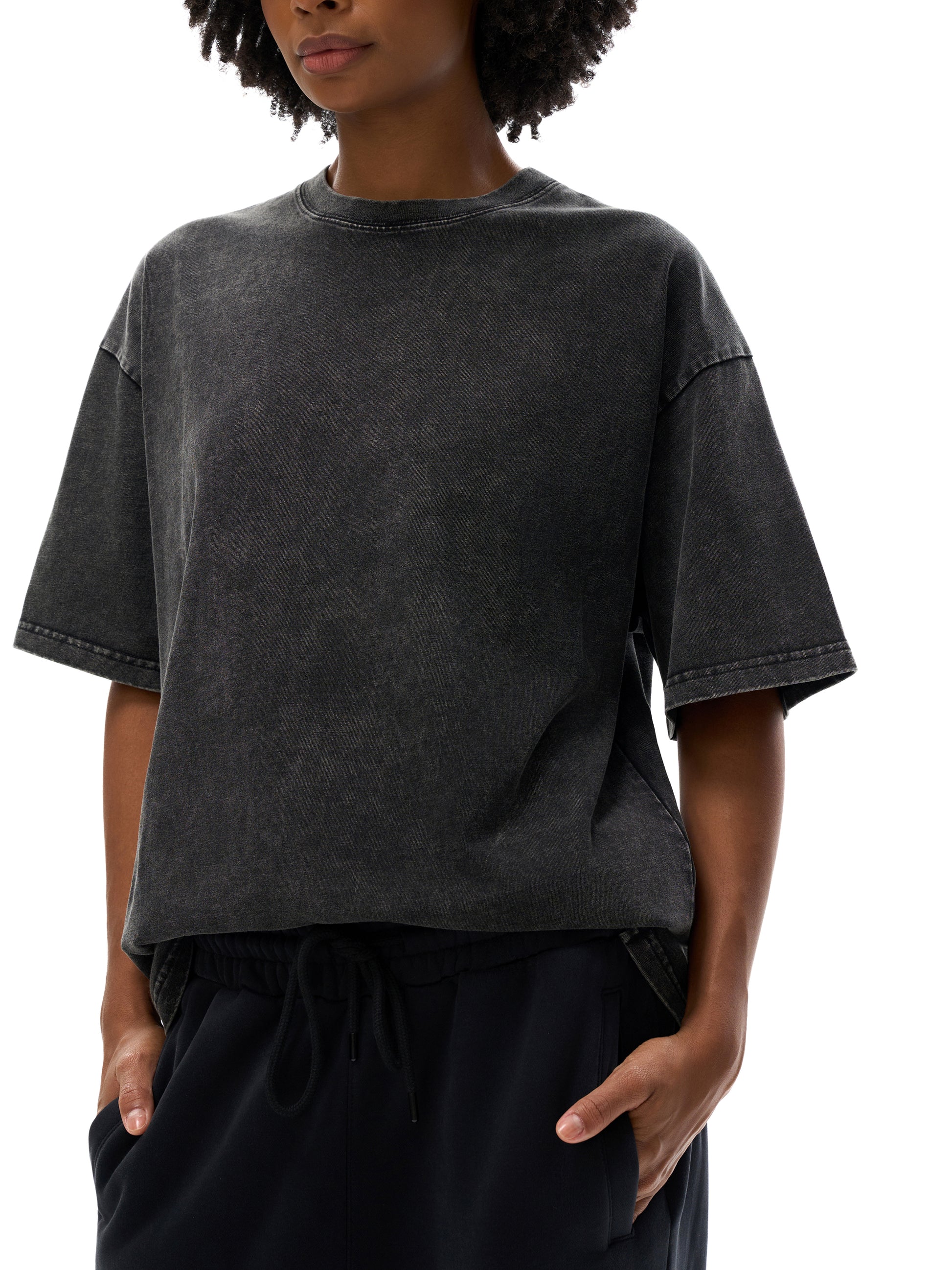 Paige Parker Snow Washed Oversized Cotton T-Shirt