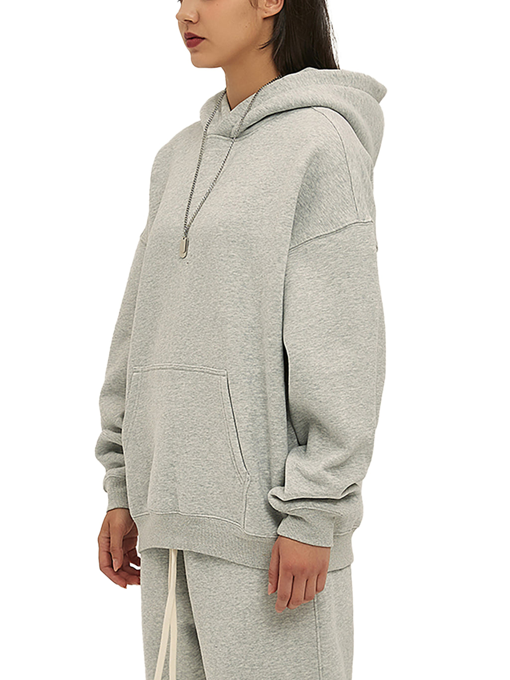 Logo Oversize Fleeced Hoodie